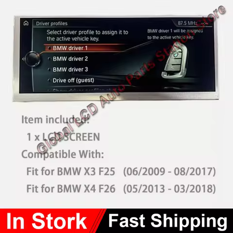 8. 8 Inch Display LQ088K5RZ01 LQ088K5RZ06 LQ088K5RZ05 BM 937087001 For BMW F25 F26 X3 X4 NBT EVO Car