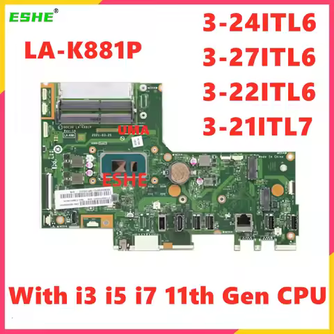LA-K881P For Lenovo IdeaCentre 3-24ITL6 3-27ITL6 3-22ITL6 3-21ITL7 V30a-24ITL V30a-22ITL Laptop Moth
