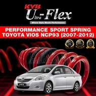 KYB U-FLEX TOYOTA VIOS NCP93 (2007 - 13) KYB ULTRA FLEX SPORT SPRING (LOWERED SPRING) 4 PCS IN 1 BOX