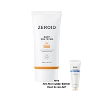 Zeroid Daily Sunscreen 50ml + AHC Moisture Hand Cream