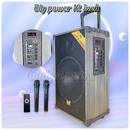 NX-1201 NIXNOX PREMIUM BASS MULTIMEDIA BLUETOOTH SPEAKER 12inch FREE 2 WIRELESS MIC remote + charger