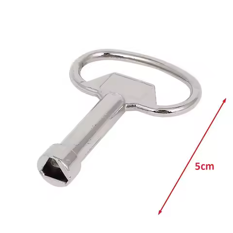 Service Utility Meter Key Stainless Steel Triangle Lock For Gas Electric Box Cupboard Cabinet Triang