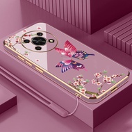 Casing Honor X9C 5G X7C X8C X9 Honor X9 5G Honor X7 Phone Case Plating Straight Edge Silicone Phone 