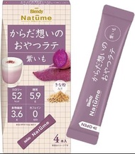 (訂購) 日本 AGF Blendy Natume 即沖 紫薯拿鐵棒 4 條 (3 盒裝)