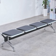 Backless flat airport chair, stainless steel row chair, bank waiting chair, hospital waiting chair, 