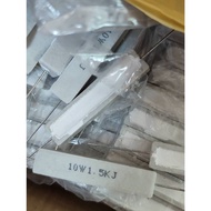 Ceramic Cement Resistor 10W 1.5KJ 5% 10W 5pcs