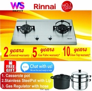 RINNAI RB-712N-S 2 Burner Gas Hob Stainless Steel