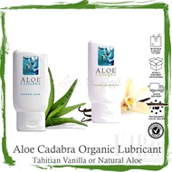 Aloe Cadabra Organic Lubricant Tahitian Vanilla or Natural Aloe 2.5 oz