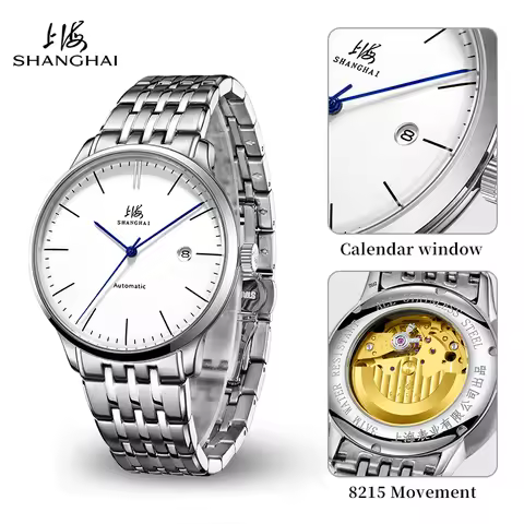 Shanghai Men's Automatic Mechanical Watch Citizen Single Calendar Classic Bauhaus Business Casual Lu