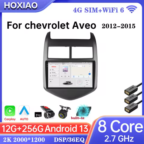 UIS7870 Car Radio Android 13 For Chevrolet Aveo 2 Sonic T300 Wireless CarPlay Android Auto 4G Car Mu