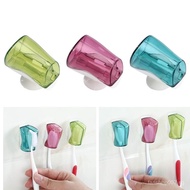 Creative Set Suction Cup Toothbrush Dust Cover Suction Cup Opening Family Style K3d6