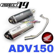 Exhaust Project79 Honda ADV150  Muffler Stainless Steel ADV 150 Project79 Honda Muffler Stainless St