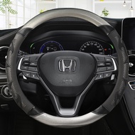 Car Steering Wheel Cover Carbon Fiber Leather For Honda Civic 2015-2021 CRV XRV ACCORD 2016 ~ 2019 2