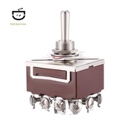 AC 380V 10A ON/OFF/ON 3 Positions 12 Pin Latching Toggle Switch 4PDT