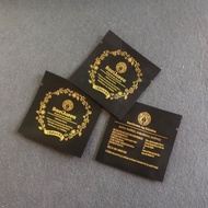 Black Foreign Language Packaging Bag Gold English Square Three-Sided Sealing Aluminum Foil Bag Seali