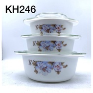 6PCS OPAL GLASSWARE CASSEROLE SET