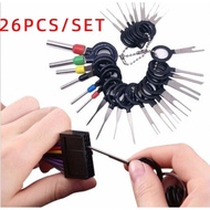 26Pcs/Set Car Terminals Removal Tools Auto Wire Connector Terminal Pin Extractors Puller Wiring Crim
