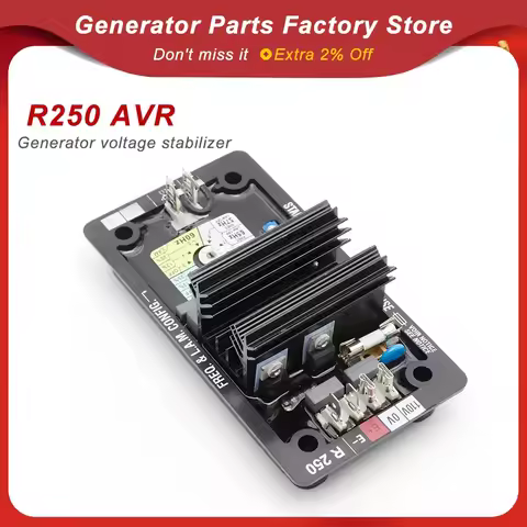 R250 AVR Automatic Voltage Regulator for Generator Control Panel Avr Regulator Diesel Alternator Avr
