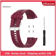 ChicAcces Watch Band Soft Replacement Silicone 22mm Watchband Wrist Strap for Garmin Forerunner30 35 35J/ForeAthlete35J