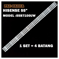 55B7100UW HISENSE 55" LED TV BACKLIGHT(LAMPU TV) HISENSE 55 INCH LED TV