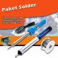 Paket Alat Solder - Solder Listrik 40Watt - Penyedot Timah Solder - Timah Solder