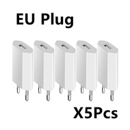 5pcs 5v 1a Usb Travel Wall Charger Adapter Charging For Apple Iphone Xs Max Xs Xr X Se 2020 8 7 6 6s 5s 5 Se 4 4s Eu Phone Plug