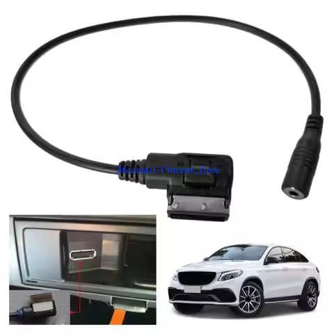 A70F Car AMI to AUX Cable 3.5mm Radio Adapter Cable for W212 S212 W218 C300 A207 W207
