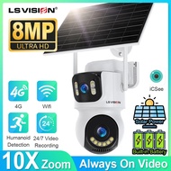 12mp 24/7 Video Recording Aov 4g Solar Camera 3 Screens Wifi Outdoor Security Cameras 10x Optical Zo