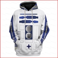 GC1 Star Wars: The Bad Batch R2-D2 Robot Hoodie Cosplay Costume Sweatshirts 3D Printing Sport Suit F