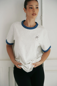 Peaches Active PAC Ringer Tee (Peaches Active Club Edition) เสื้อยืดคอกลมวินเทจ