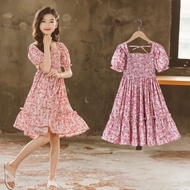 Korean Floral Dress Pink/A66/530