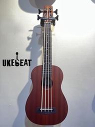 【Uke Beat】DCT UKB-100 桃花心木貝斯 UBASS 內建拾音器 
