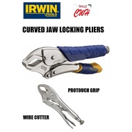 IRWIN 5" 7" 10" VISE GRIP FAST RELEASE CURVED JAW LOCKING PLIER WITH WIRE CUTTER 10" CURVED JAW LOCK