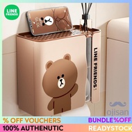 [Line Friends] Tissue Box Toilet Face Towel Storage Household Perforation-Free Wall-Mounted Roll Pap