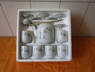 大同磁器 茶杯組 (1壺6杯6杯蓋) (3)