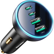 70W USB C Car Charger, Rocoren 4-Port PD Super Fast Charging Type C Car Charger for Multiple Devices