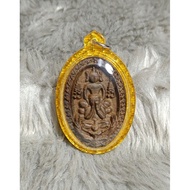 崇笛 必达 神鹰 (师傅亲手画经文)Phra Somdej Pidta Phra Yakurt (Yant By Master) ❣️圣木 （Holy Wood） 3.5 cm x 5cm