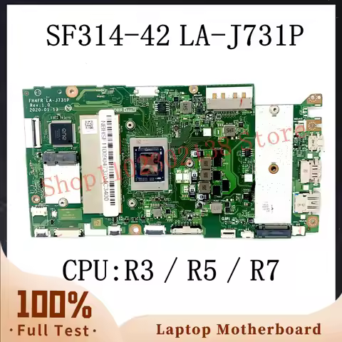 LA-J731P With R3 4300U/R5 4500U/R7 4700U CPU Mainboard For Acer SF314-42 Laptop Motherboard NBHSF110