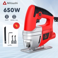 Mitsushi 650W จิ๊กซอว์ไฟฟ้างานไม้ Jig Saw มัลติฟังก์ชั่เลื่อยไฟฟ้าในครัวเรือน Chainsaw เครื่องตัดไม้