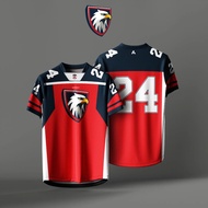 [AMIGO] PREMIUM EAGLE RED JERSEY // EAGLE SPORTS JERSEY