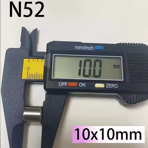 N52 10x10 standard Super power Magnet Magnets Strong Motor Ebike Nickle generator Search Magnetic Fr