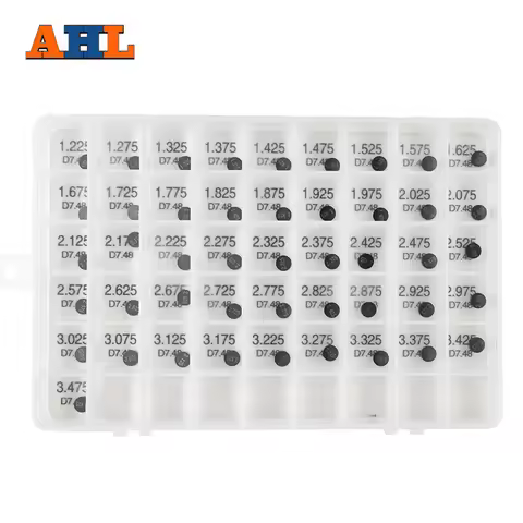 AHL Adjustable Valve Shim 7.48mm Complete Kits For Kawasaki ZZR600 Ninja ZX-9R ZX750 W650 KX250F KLX