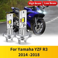 1PC/2PCS 6500k White LED Headlight Bulb H7 High Low Beam 110W Super Bright White For Yamaha YZF R3 2