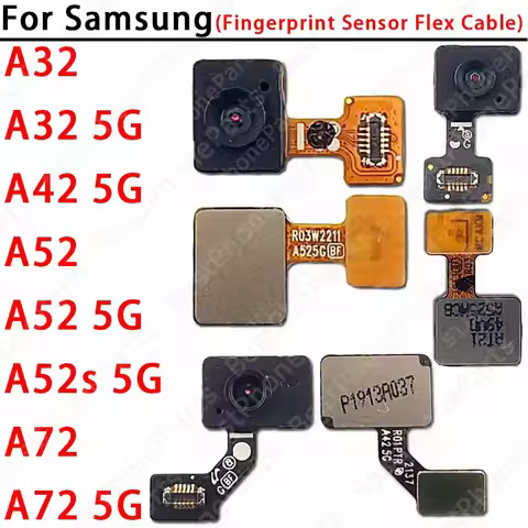 Phones Power Button Fingerprint Sensor Flex Cable For Samsung Galaxy A32 A42 A52 A52s A72 5G A326 A4