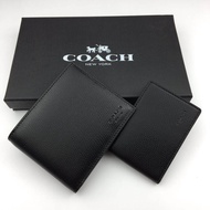 Short wallet men double fold wallet with receipt 74974