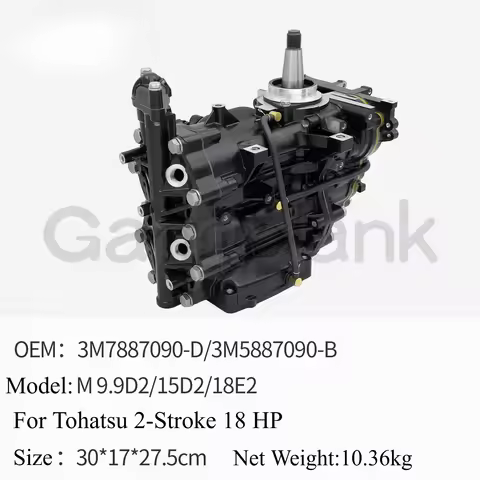Outboard Engine Head Assembly 3M7-887090-D for Tohatsu 2-stroke 18 Horsepower Engine M9.9D2/15D2/18E