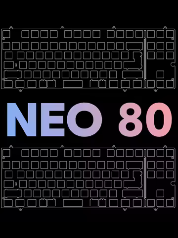 NEO80 keyboard PCB-Mounted stab Plate POM PC FR4 BRASS carbon fiber for pcb stabs