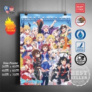 (READY STOCK) Hololive Production poster | Anima Wall Deco poster Sticker