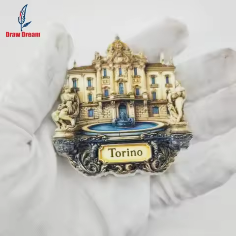 1Pc Torino Fridge Magnet, World Travel Souvenir Collection, Suitable for Home and Office Decoration,