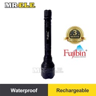Fujibin LED Rechargeable Torch Light /Aluminum Flashing(240mmx55mm)FB-168 Waterproof Lampu Suluh